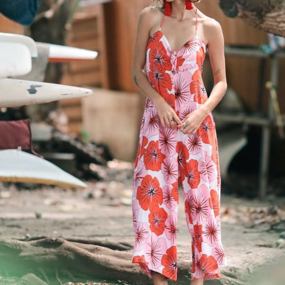 Jumper Jessica in Red Petunia Print